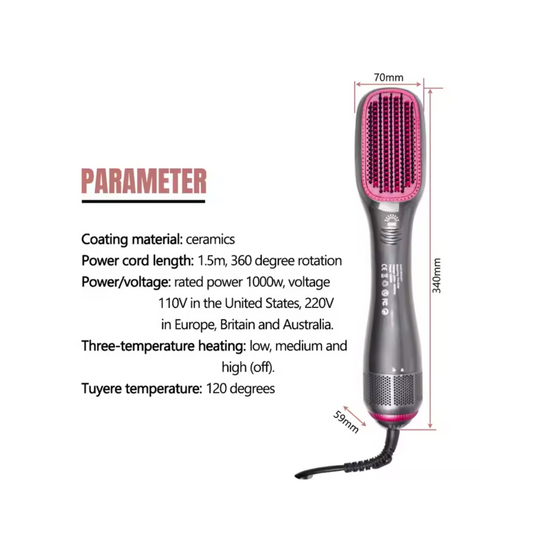 Electric Hair Straightener Brush | Gulf e Shop