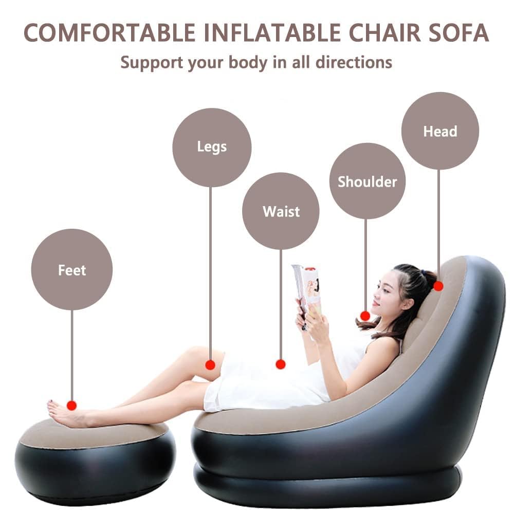 Inflatable Sofa Chair with Footrest | Gulf e Shop
