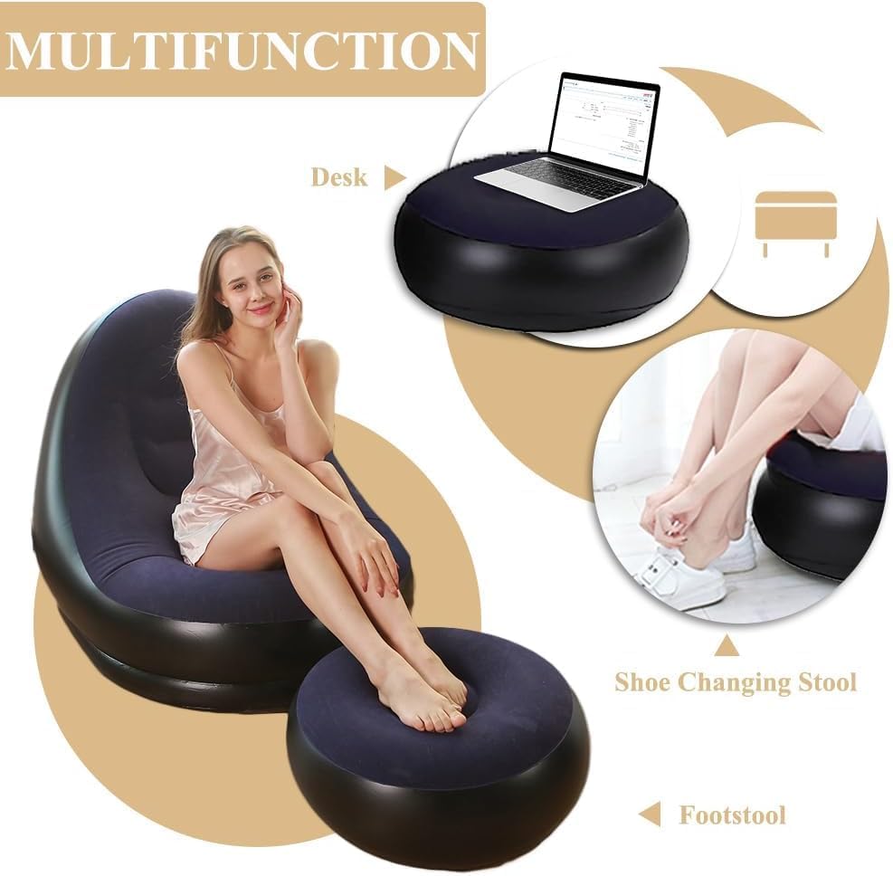 Inflatable Sofa Chair with Footrest | Gulf e Shop