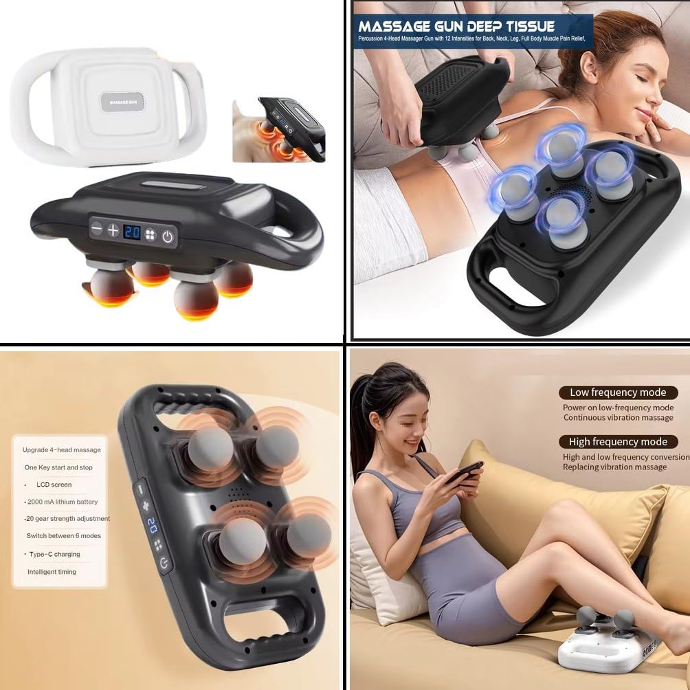 4-Head Massage Gun | Gulf e Shop