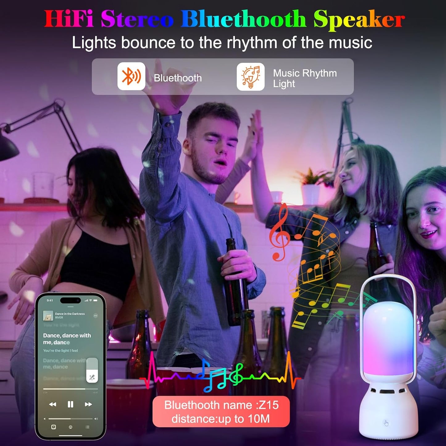 Doopo RGB Night Light Speaker
