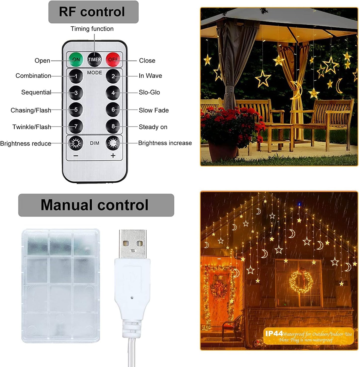 Star Curtain Lights| Gulf e Shop