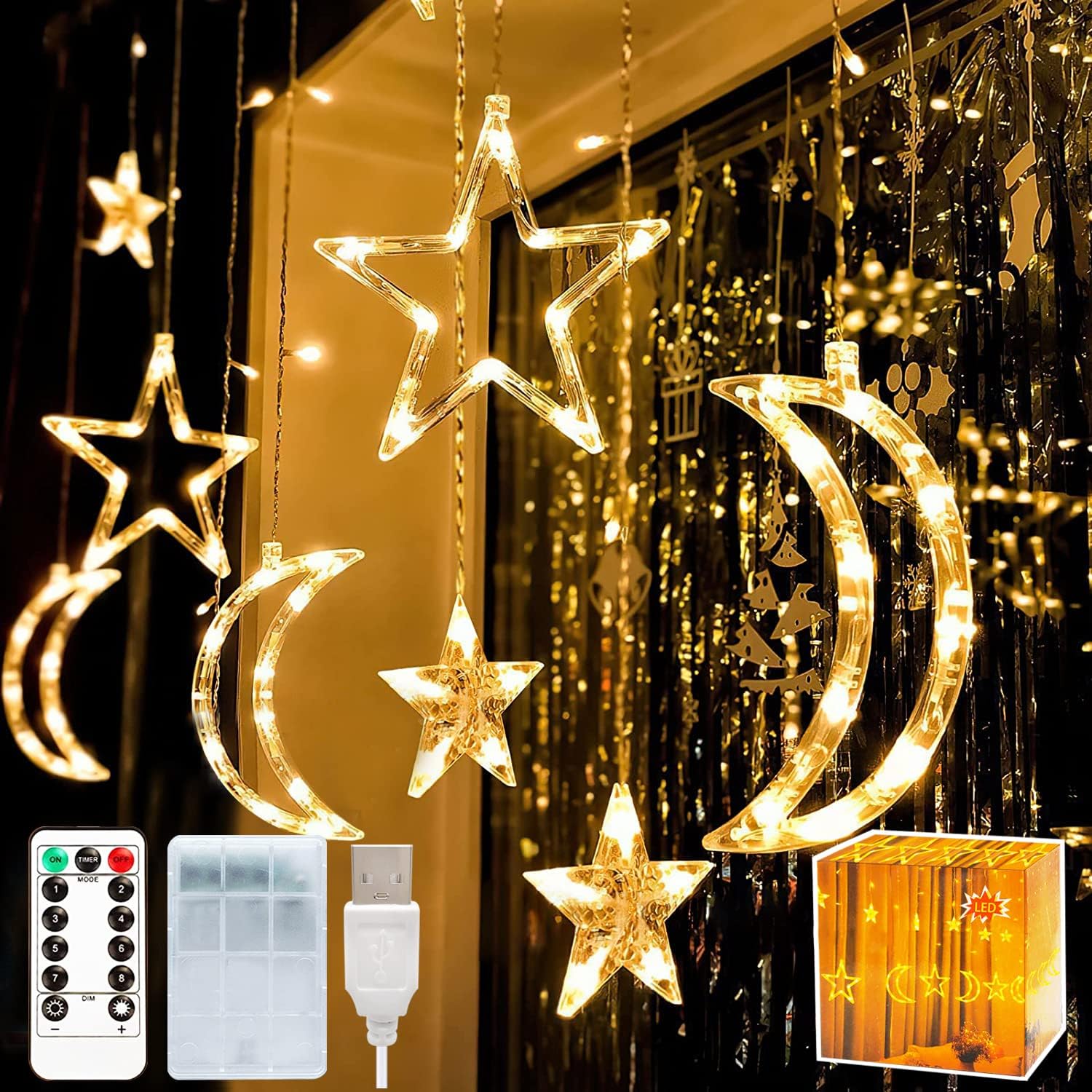 Star Curtain Lights| Gulf e Shop