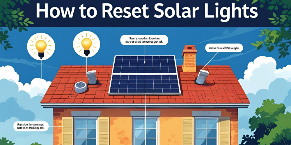 how to reset solar lights