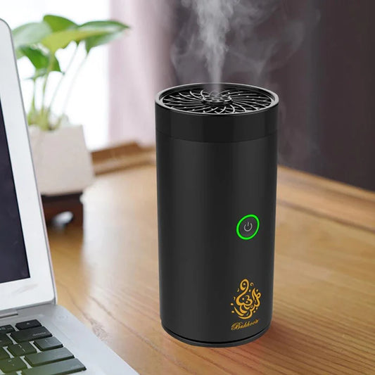 Mini Incense Bakhoor Burner Rechargeable Bukhoon Device  USB Incense Burner Electric Mabkhara Gold for Car
