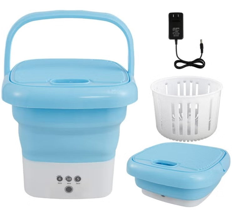 Portable Mini Folding Washing Machine with Dryer for Underwear & Baby Clothes