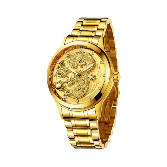 Men’s Gold Dragon Watch | Gulf e shop