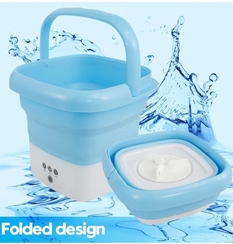 Portable Mini Folding Washing Machine with Dryer for Underwear & Baby Clothes