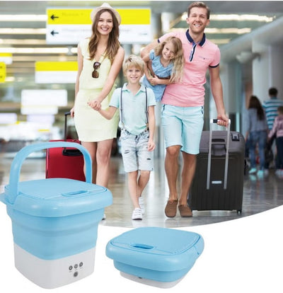 Portable Mini Folding Washing Machine with Dryer for Underwear & Baby Clothes