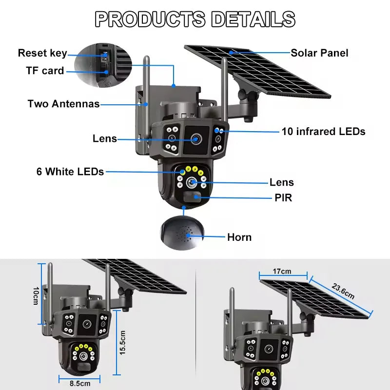4G Solar CCTV Security Camera