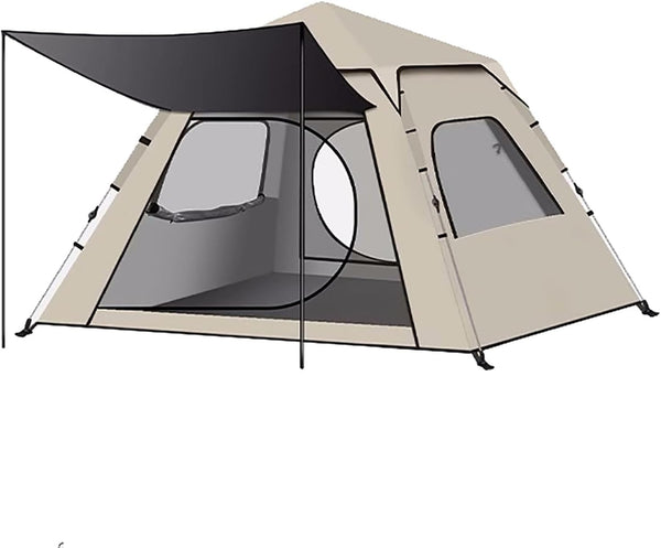 Instant Easy Setup Camping Tent - Waterproof Tent with Dual-Layer Design & Ventilation