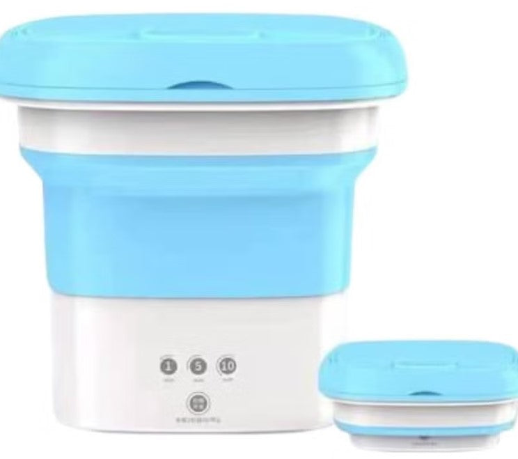 Portable Mini Folding Washing Machine with Dryer for Underwear & Baby Clothes