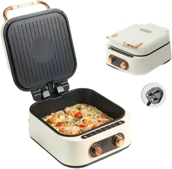 Electric Grill with Cooking Pot, Multifunctional Cooker, Fryer, Steamboat & Grill, 2.5 Liter Capacity, 1800 W