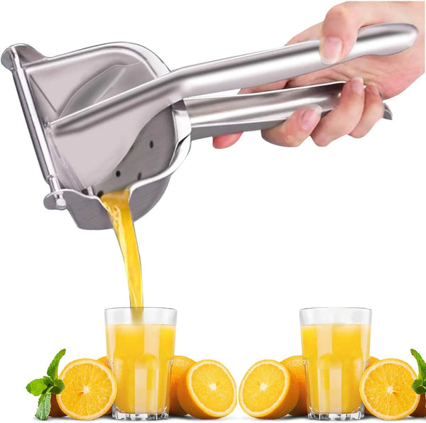 Hand Press Metal Juicer Machine-Fruit Juice Squeezer Citrus Juicer