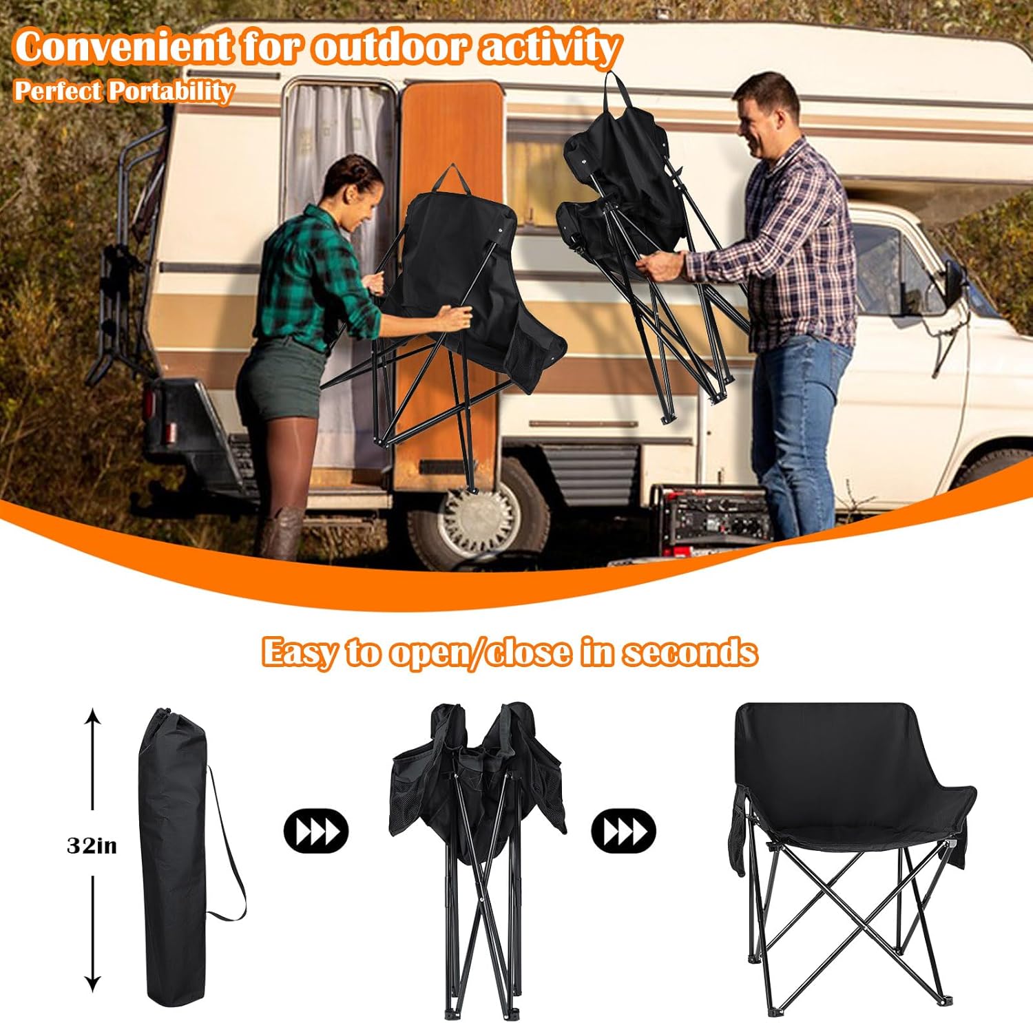 Portable Camping Chair | Gulf e Shop