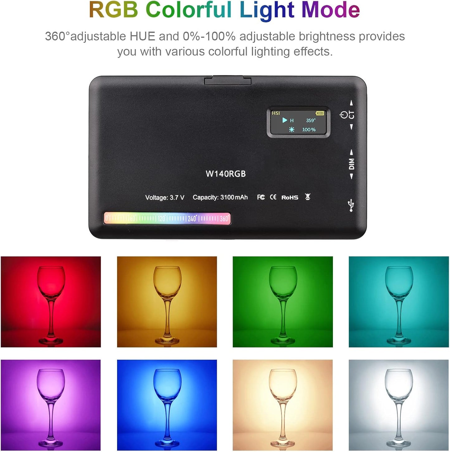 W140 RGB Video Light | Gulf e Shop