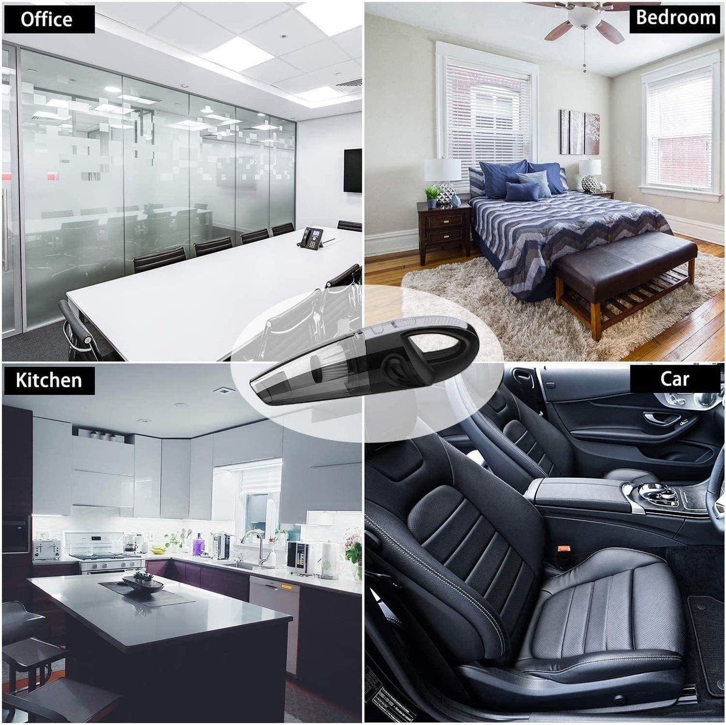 Cordless Handheld Vacuum, Portable Super Suction Hand Vacuum Cleaner