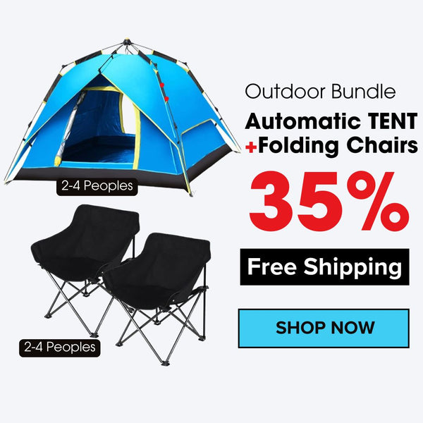 Camping Bundle ---Automatic Tent & Folding Chairs