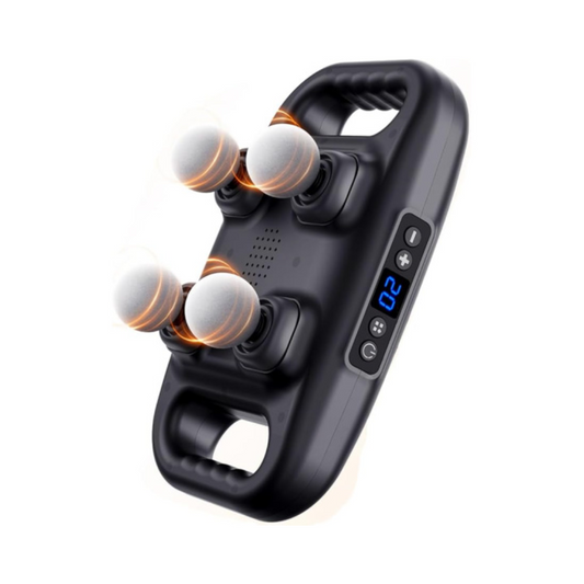 4-Head Massage Gun Deep Tissue, Muscle Massager 20 Intensities & 6 Massage Modes